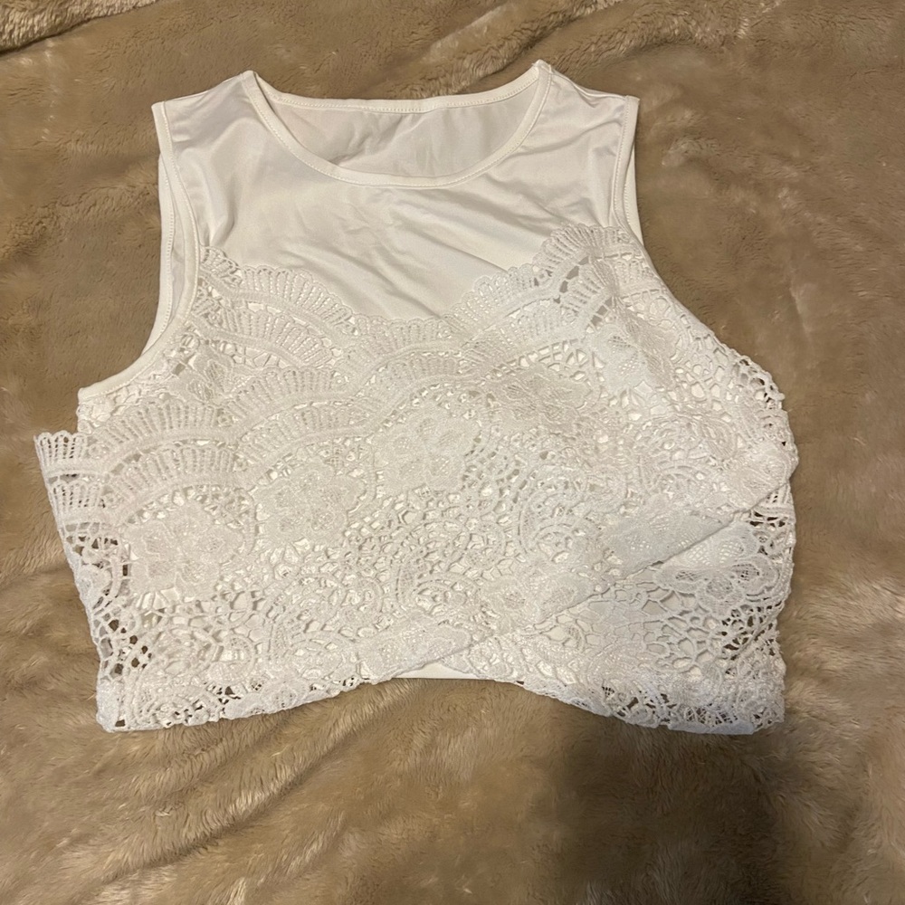 NWT crocheted crop top